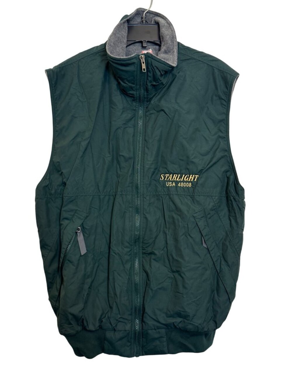 Patagonia Starlight USA 48008 Green Quilted Vest M Nylon/Polyester